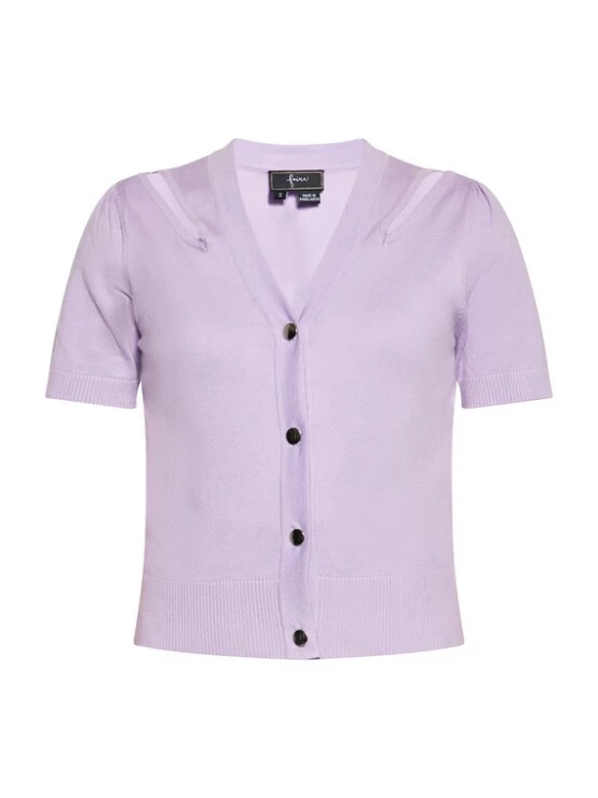 Foto van product faina Gebreid vest lavendel