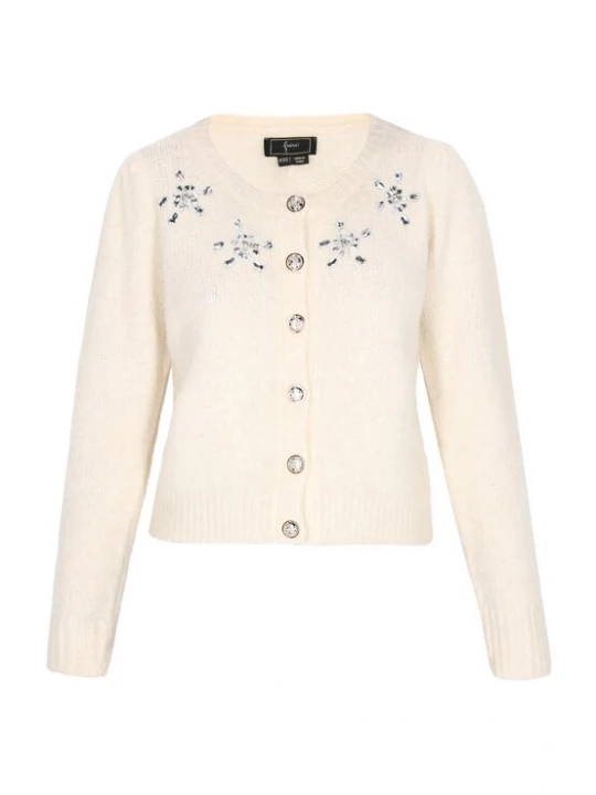 Foto van product faina Gebreid vest lichtbeige