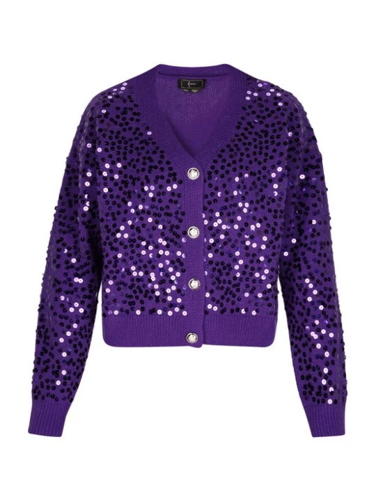 Foto van product faina Gebreid vest lila