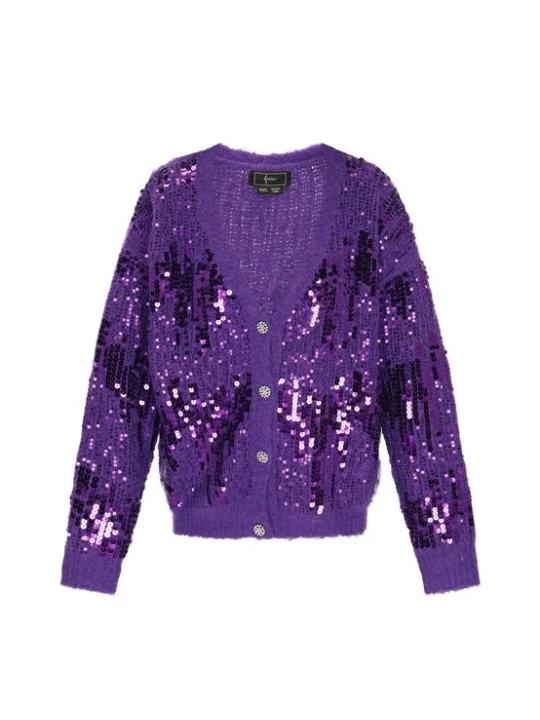 Foto van product faina Gebreid vest lila