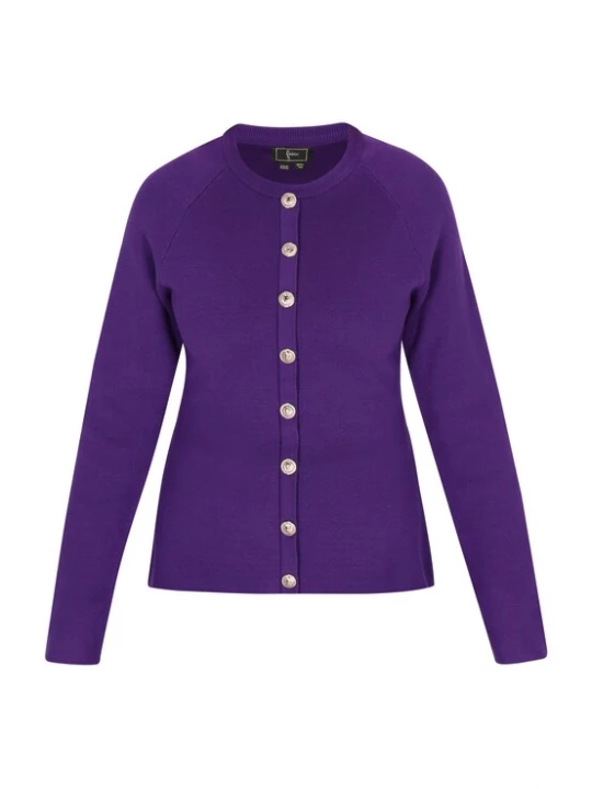 Foto van product faina Gebreid vest lila