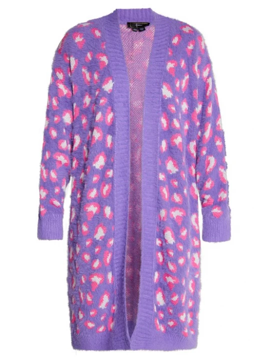 Foto van product faina Gebreid vest lila / pink / wit