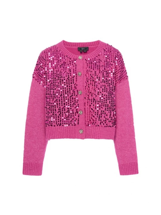 Foto van product faina Gebreid vest magenta