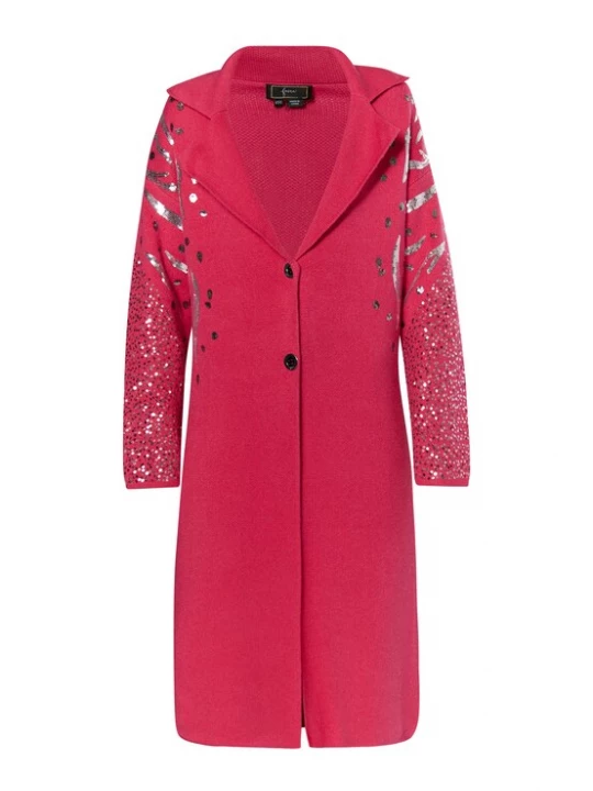 Foto van product faina Gebreid vest 'Minya' pink / zilver