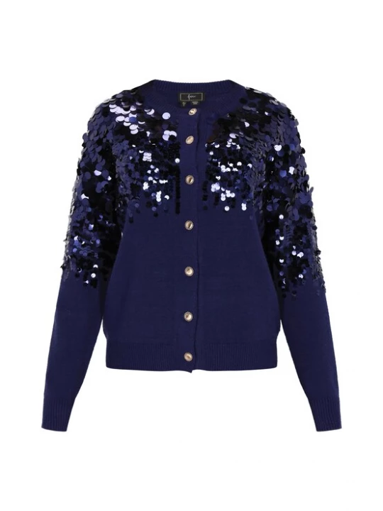 Foto van product faina Gebreid vest navy