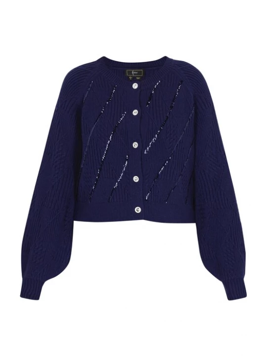 Foto van product faina Gebreid vest navy
