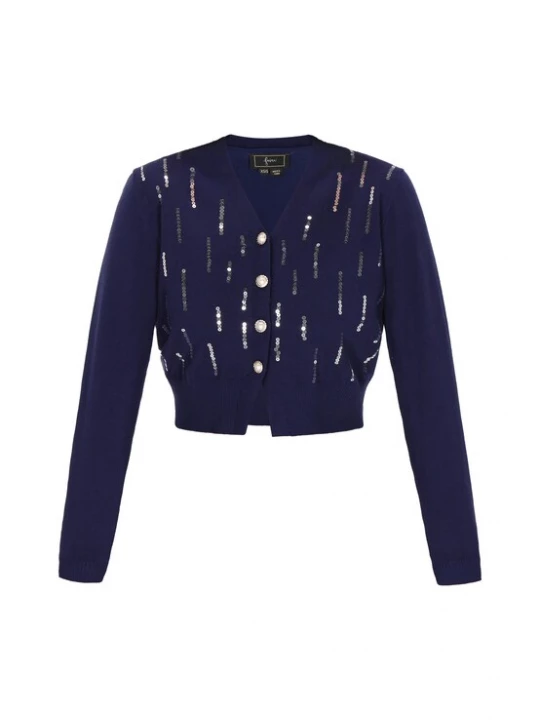 Foto van product faina Gebreid vest navy