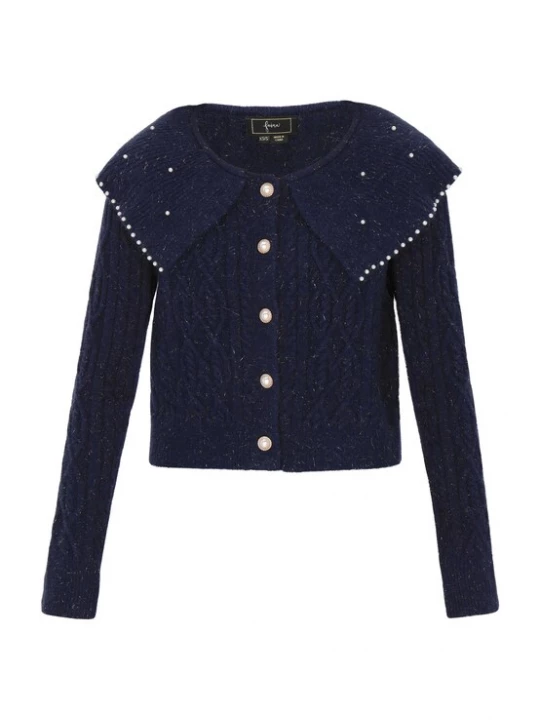 Foto van product faina Gebreid vest navy