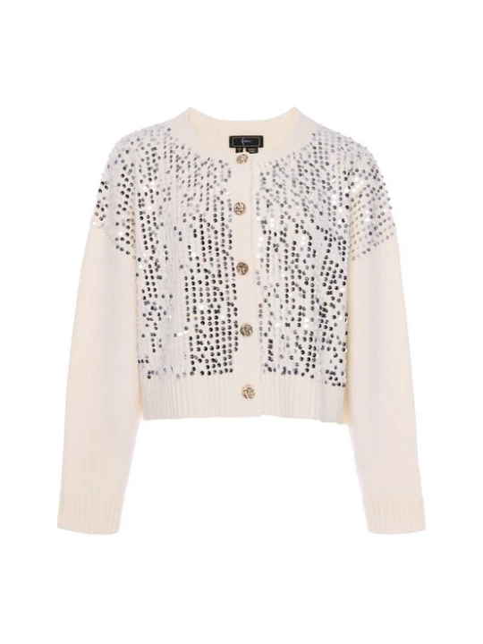 Foto van product faina Gebreid vest offwhite