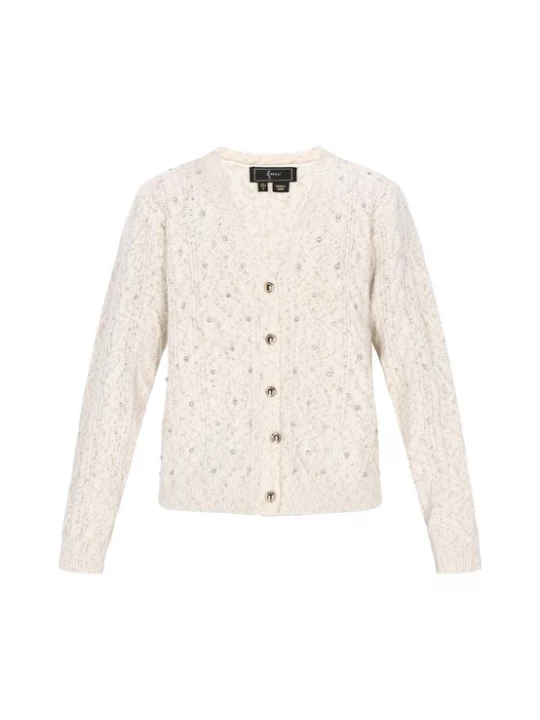 Foto van product faina Gebreid vest offwhite