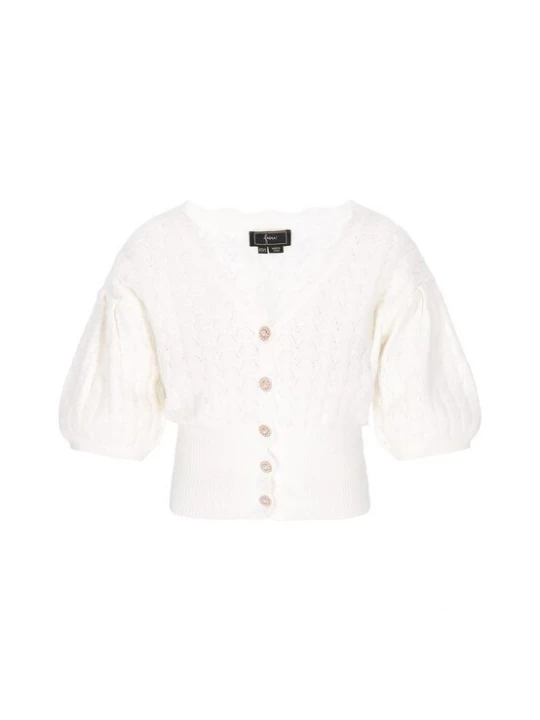 Foto van product faina Gebreid vest offwhite