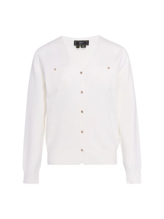Foto van product faina Gebreid vest offwhite