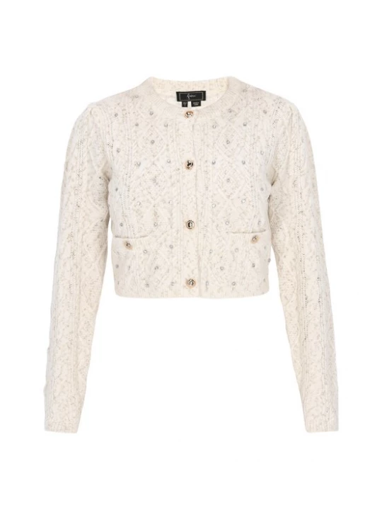 Foto van product faina Gebreid vest offwhite
