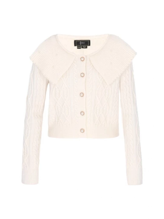 Foto van product faina Gebreid vest offwhite