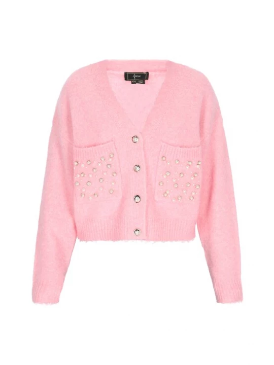 Foto van product faina Gebreid vest rosé