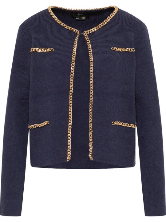 Foto van product faina Gebreid vest 'Tuxe' marine