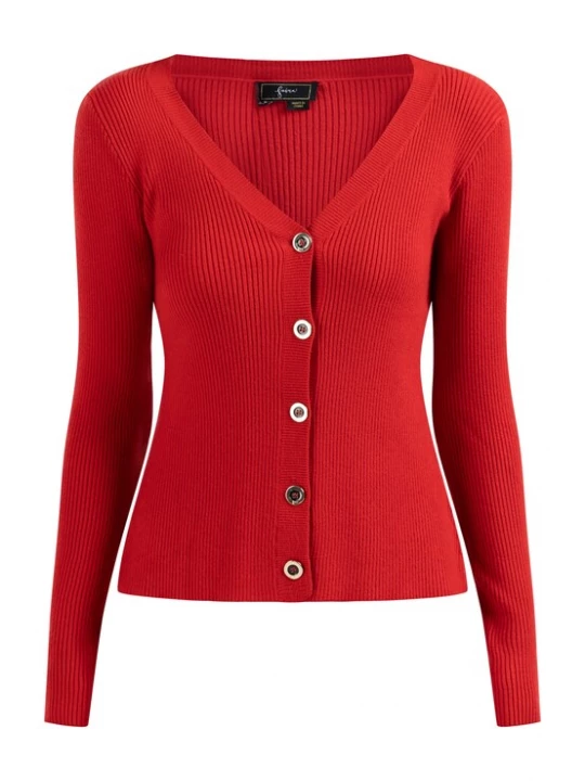 Foto van product faina Gebreid vest 'Tylin' rood