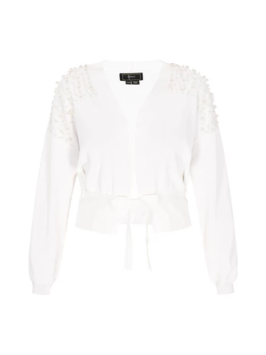 Foto van product faina Gebreid vest wit
