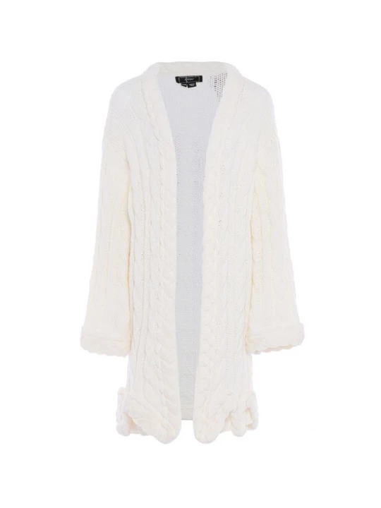 Foto van product faina Gebreid vest wolwit
