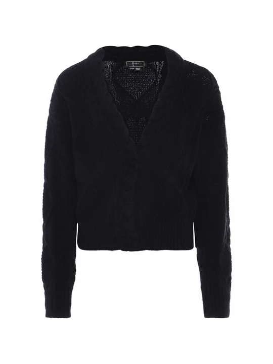 Foto van product faina Gebreid vest zwart