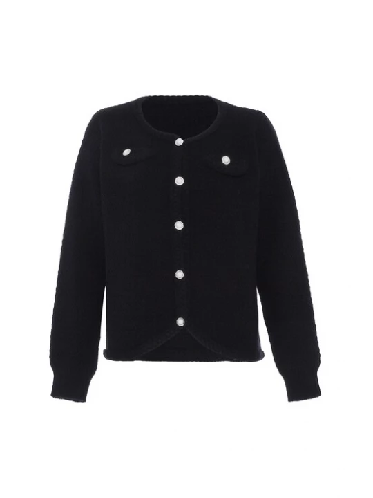 Foto van product faina Gebreid vest zwart