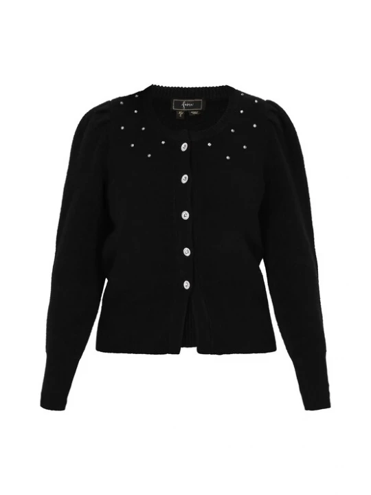 Foto van product faina Gebreid vest zwart