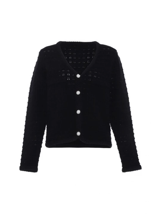 Foto van product faina Gebreid vest zwart