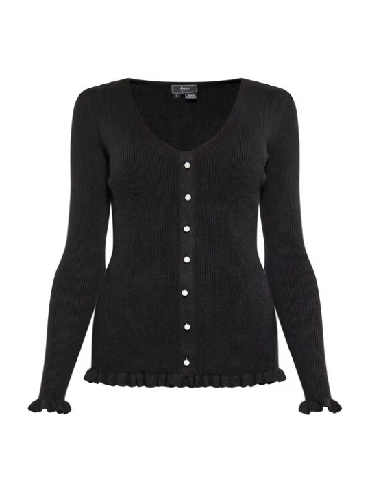 Foto van product faina Gebreid vest zwart