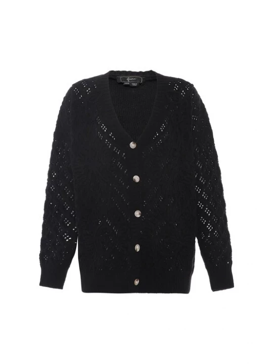 Foto van product faina Gebreid vest zwart