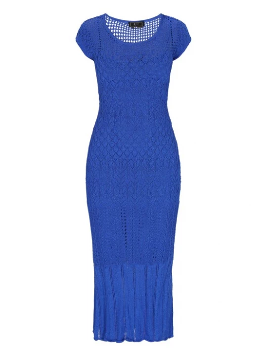 Foto van product faina Gebreide jurk blauw