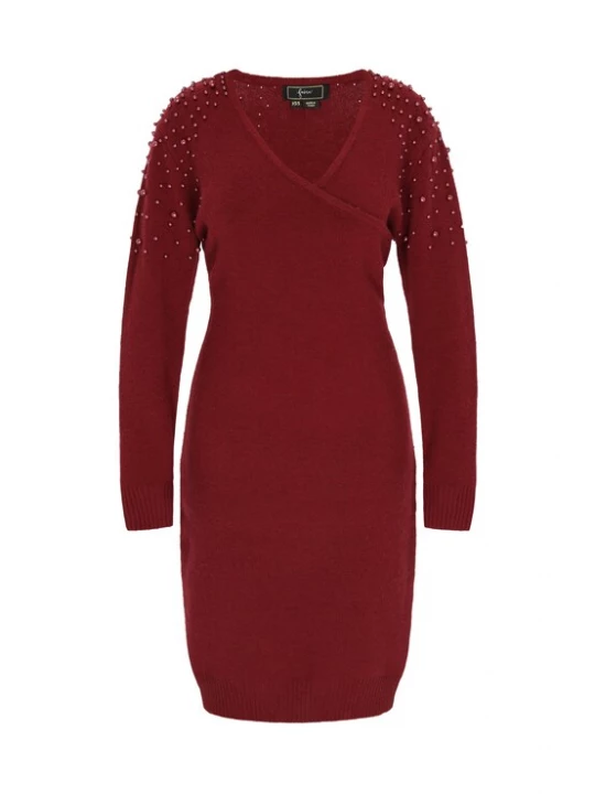 Foto van product faina Gebreide jurk 'Fashion Look' bourgogne