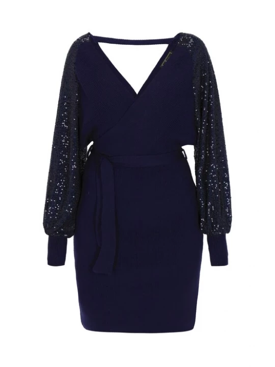 Foto van product faina Gebreide jurk navy