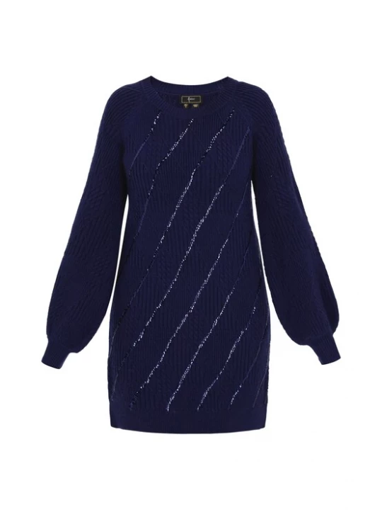 Foto van product faina Gebreide jurk navy