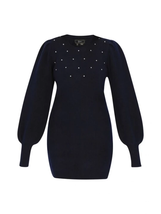 Foto van product faina Gebreide jurk navy