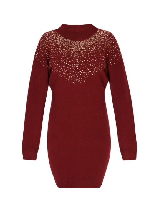 Foto van product faina Gebreide jurk rood