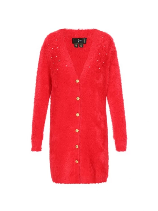 Foto van product faina Gebreide mantel rood