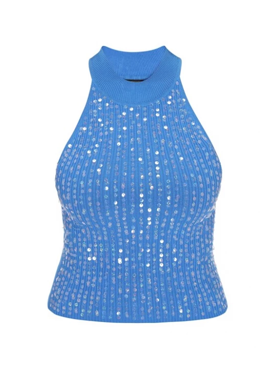 Foto van product faina Gebreide top 'Comfortable Collection' blauw