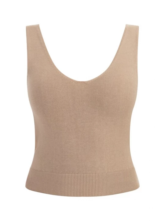 Foto van product faina Gebreide top donkerbeige