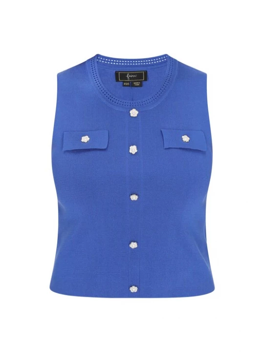 Foto van product faina Gebreide top 'Fashion Look' blauw