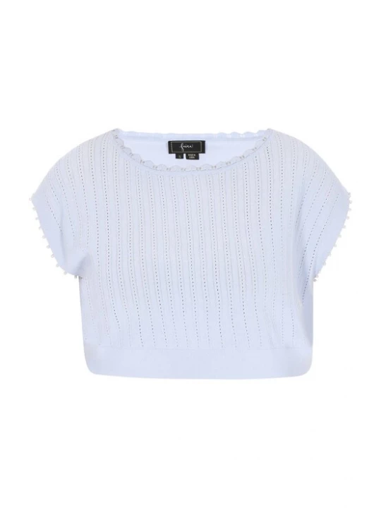 Foto van product faina Gebreide top 'Fashion Look' lichtblauw