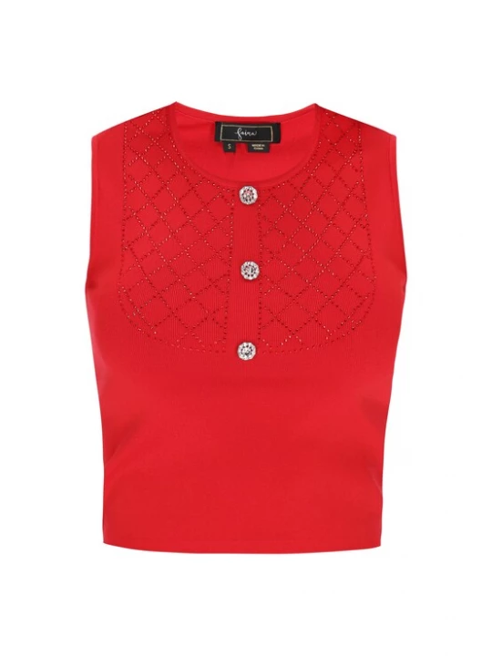 Foto van product faina Gebreide top 'Fashion Look' rood