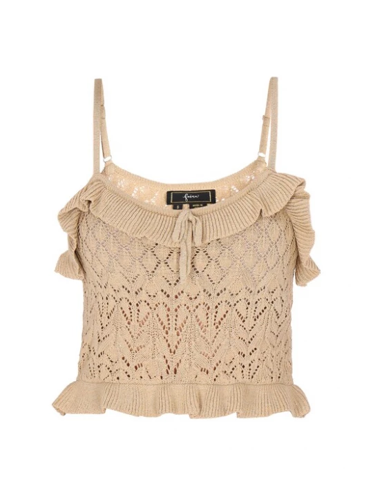 Foto van product faina Gebreide top 'Festive' beige