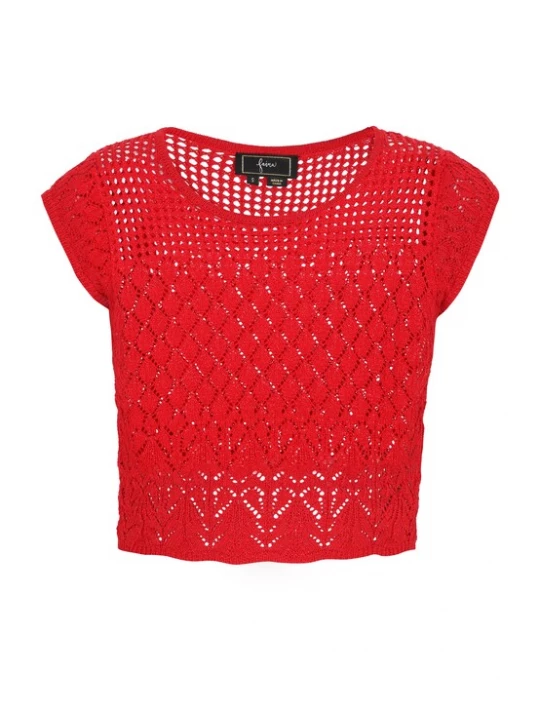Foto van product faina Gebreide top rood