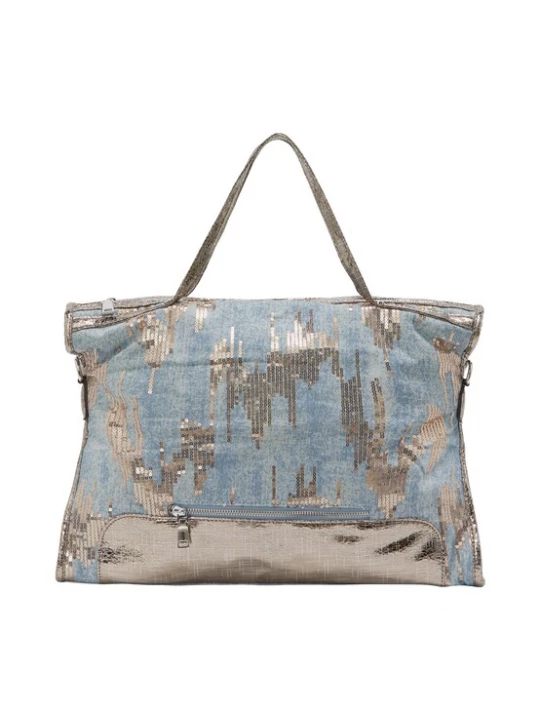 Foto van product faina Handtas blauw denim / zilver