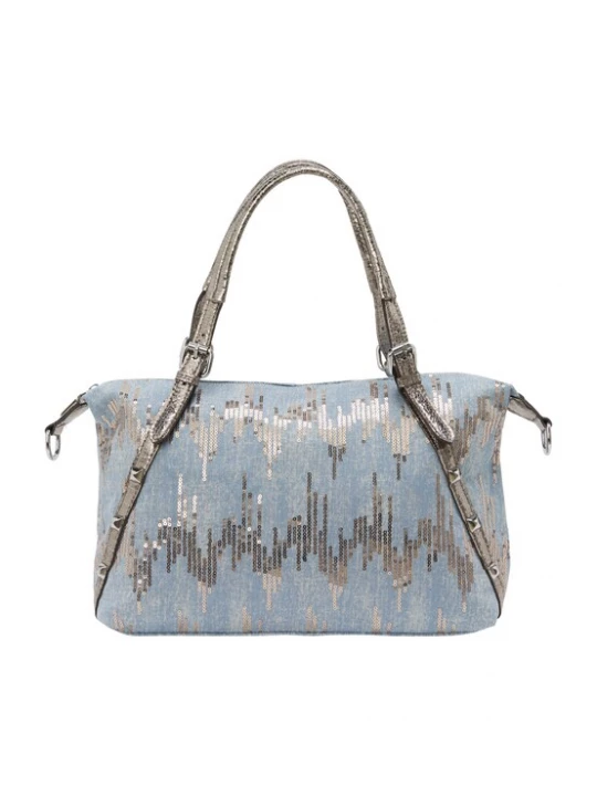 Foto van product NAEMI Handtas blauw denim / goud