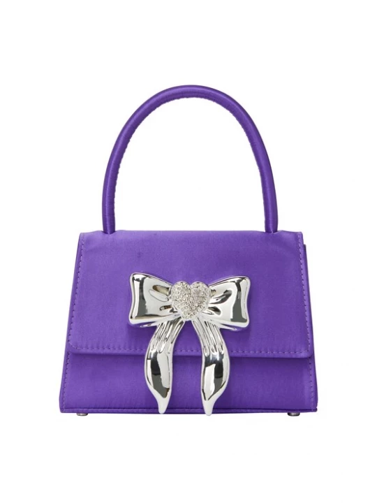 Foto van product NAEMI Handtas donkerlila / zilver