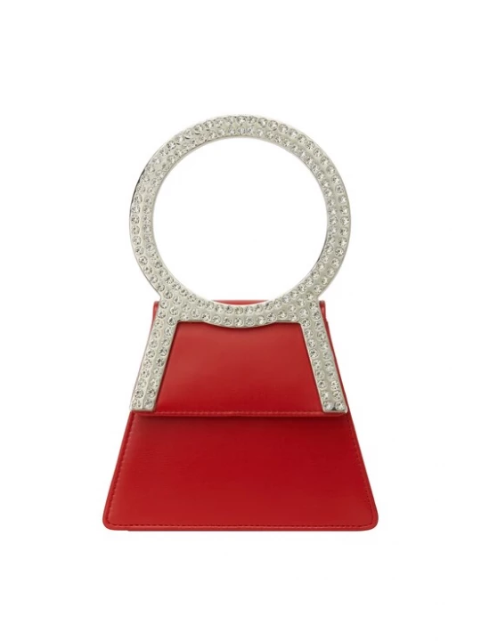 Foto van product NAEMI Clutch rood / zilver