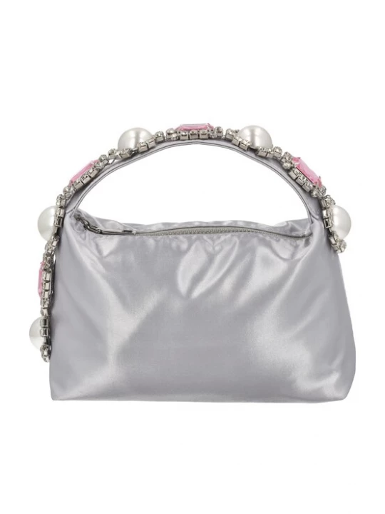 Foto van product faina Handtas rosa / zilver / transparant / parelwit