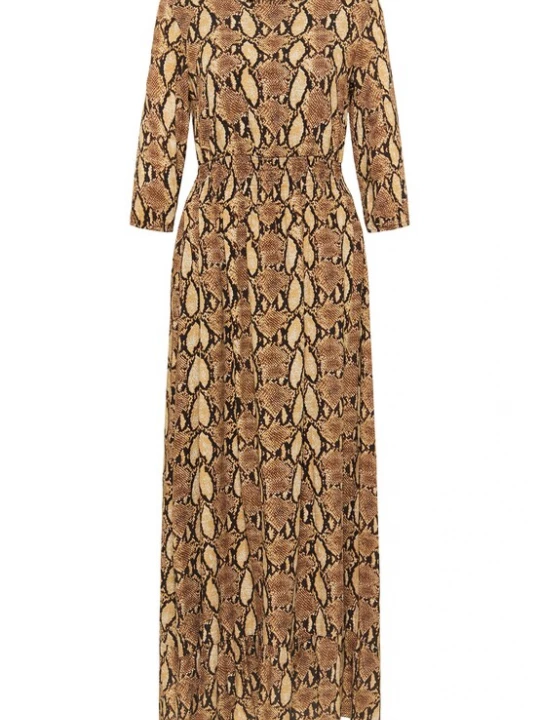 Foto van product faina Jurk beige / bruin / donkerbruin