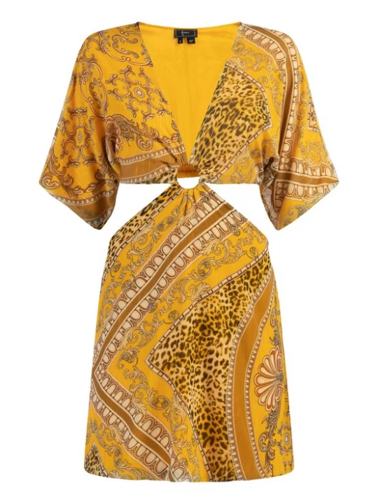Foto van product faina Jurk beige / bruin / geel